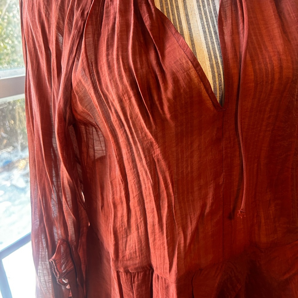 H&M Rust Blouse - Picture 2 of 2